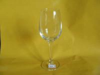 China 430ml handmade drinking Clear blown Goblet Wine Glass, customized printed cups factory