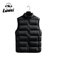 Quality Outdoor Zipper Cold Weather Vest Windproof Puffer Utility Plus Size Sleeveless for sale