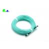 China 12F Female To Male MM OM3 3.0 LSZH Aqua MPO Trunk Cable 70N factory