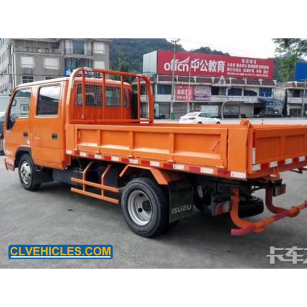 Quality Crew Cab ISUZU Dump Truck Steel Spring Suspension Commercial for sale