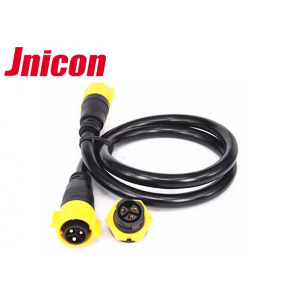Quality 4 Pin Yellow IP67 Power Connector 500V 20A Soldering Type Male Female for sale