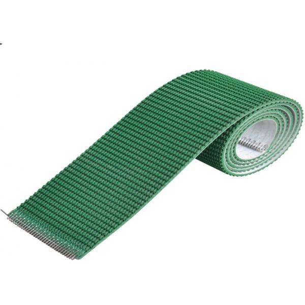 Quality Low Noise Fabric Pvc Conveyor Belt , Green Corrugator Belt 300N / Mm Tensile for sale