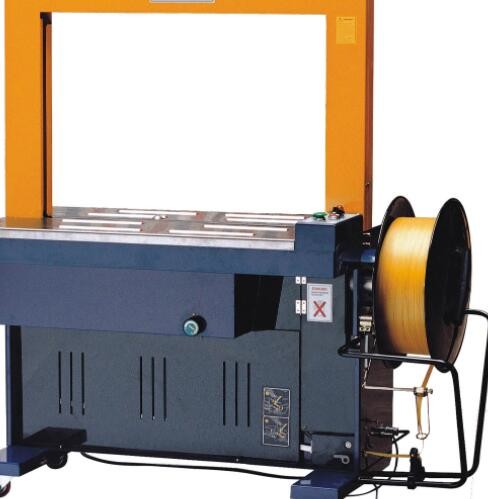 Quality 820*30 Semi Automatic Carton Strapping Machine 800N Adjustable Box Banding Machine for sale