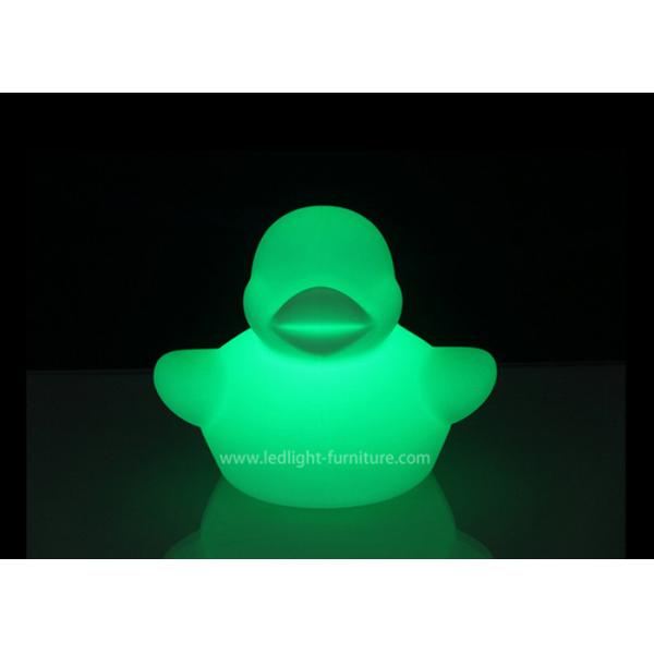 Quality Funny Animal Toy Plastic LED Rubber Duck Night Light Environmental And Energy Saving for sale