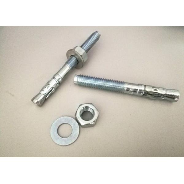 Quality M6-M24 Zinc Plated Wedge Anchor Bolt For Construction Building / Foundation for sale