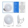 China Light ABS Ceiling Mounted Shower Head , High Pressure Round Shower Head 19CM Diameter factory