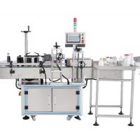 China 850w Sticker Label Applicator Machine For Self Adhesive Wrap Around Square Bottle factory