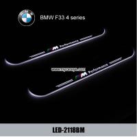China BMW F33 4 series car logo light in door Water proof pedal LED lights sale for sale
