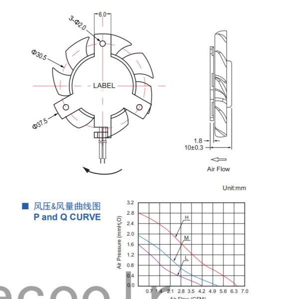 Quality Stable Plastic Frameless Fan 12V , 4010 Waterproof Brushless Exhaust Fan for sale