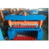China Corrugated Color Steel Roofing Sheet Roll Forming Machine Hydraulic Cutting Type factory