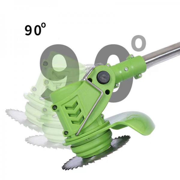 Quality Telescopic Electric String Trimmer , Lightweight Cordless Weed Wacker Green for sale