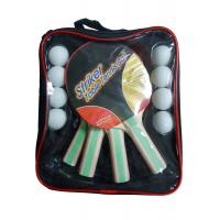 China Carry Bag Packing Table Tennis Set 5mm Plywood Bats 8 PVC Balls With Rubber factory