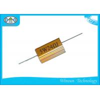 China Good Heat Radiation Wire Wound Power Resistor 5W 0.1 Ohm - 1K Ohm Resistor factory