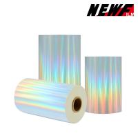 China 21mic Holographic Dazzling Thermal Lamination Film For Packaging Decoration factory