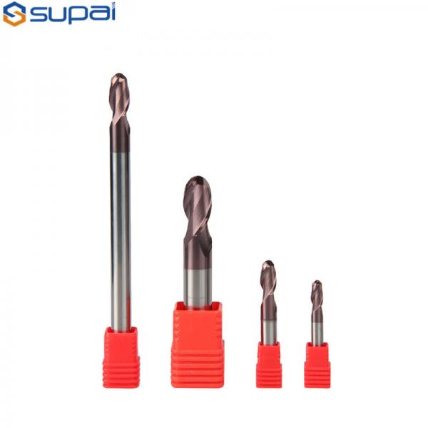 Quality Solid Carbide Cutting Tool HRC45 Ball Nose End Mill for sale