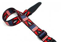 China Cute Adjustable Custom Hand Tooled Leather Guitar Straps For Kids factory