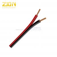 China Flat Oxygen Free Copper Audio Speaker Cable 1.00mm2 For Loud Speakers Amplifiers factory