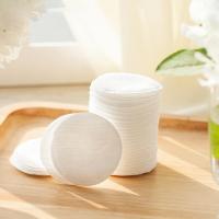 Quality Pure White Soft Organic Cotton Face Pads High Absorption For Cosmetic Use for sale