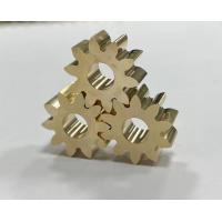 Quality Smooth Small Brass Gears , 10 Tooth Spur Gear For R / C Servo Motors for sale
