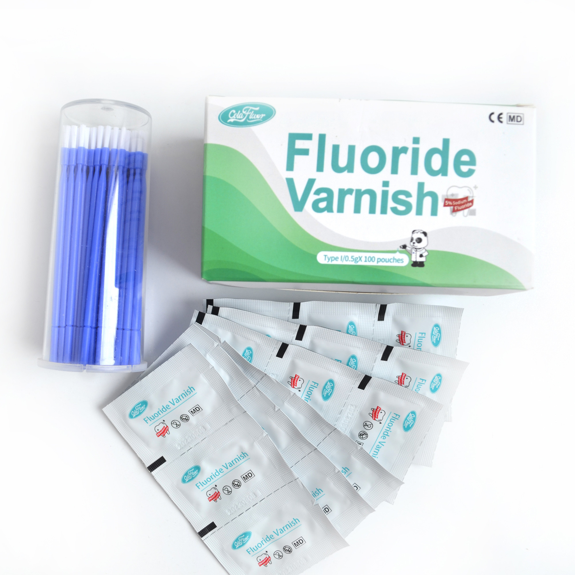 China White Dental Care 0.5g Fluoride Varnish For Tooth Decay With ISO factory