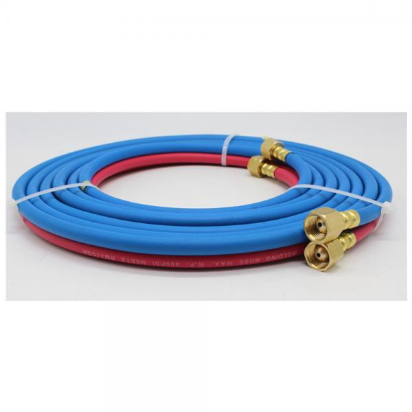 Quality EPDM Rubber Oxy / Acet Twin Welding Hose With Fittings Red And Blue for sale