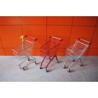 China Custom Unfolding Supermarket Shopping Trolley , Metal Shopping Cart factory
