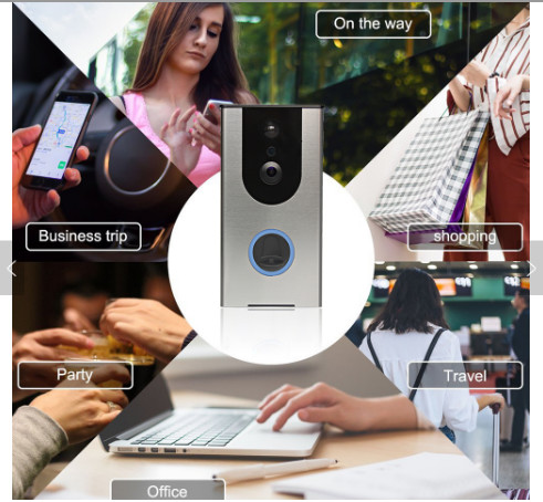China Home Security PIR Detection Intelligent waterproof Wireless WiFi Smart Visual Video Doorbell Wireless Video Door Bell factory