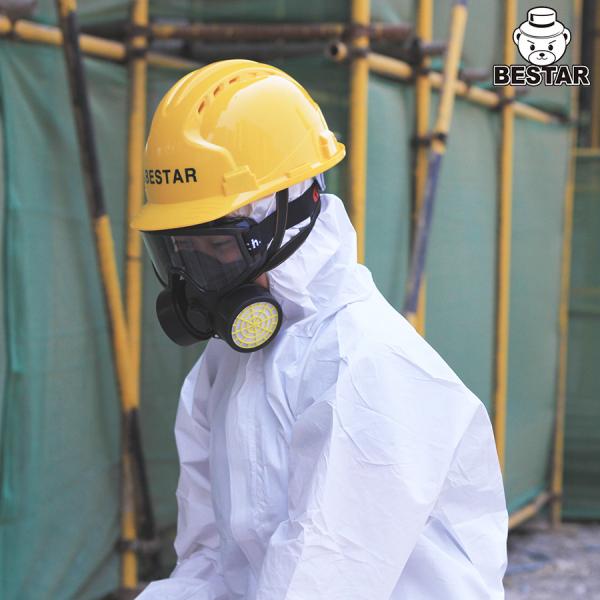 Quality CE Certified Waterproof Microporous film Type 5/6 Disposable Protective Coverall for sale