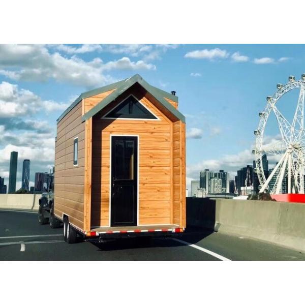 Quality AU/US/NZ Standard Prefabricated Light Steel Tiny House On Wheels With Trailer for sale