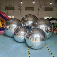 China Portable Reflective Inflatable Big Shiny Ball For Event Decoration factory