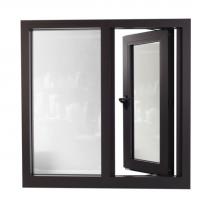 China OEM Aluminium Frame Fixed Glass Window , Double Opening Casement Window With Grill factory
