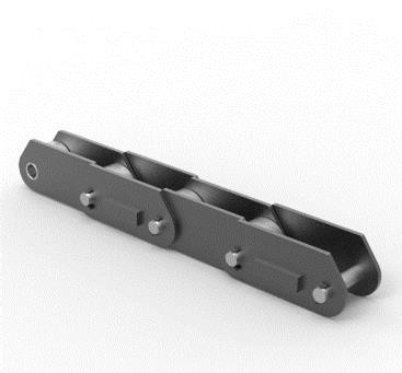 Quality Custom Pitch 100mm Bucket Elevator Conveyor Chain With Attachments Anti Erosion for sale