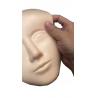 China Yellow Silicone Tattoo Practice Skin Face Silica Head Size 22cm * 14cm factory