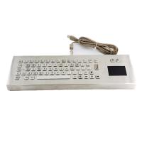 China Desktop 65 Keys SS304 Industrial Metal Keyboard With Touchpad factory