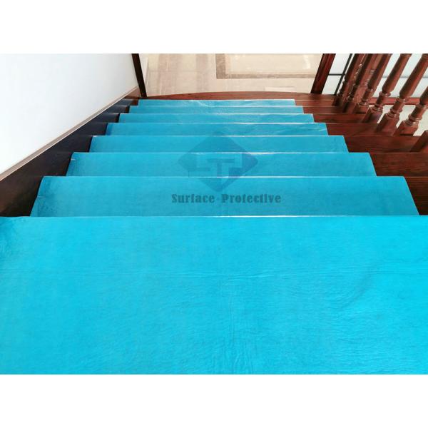 Quality Blend Grey Floor Protector Sheet Roll Self Adhesive Painter Cover Fleece Anti Slip Mat for sale