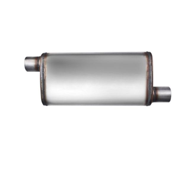 Quality 2.25in Oval Bi-Direction 409 Stainless Steel Exhaust Muffler for sale