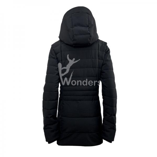 Quality Detachable Hooded Parka long down puffer coat Woman's Long Sleeve for sale