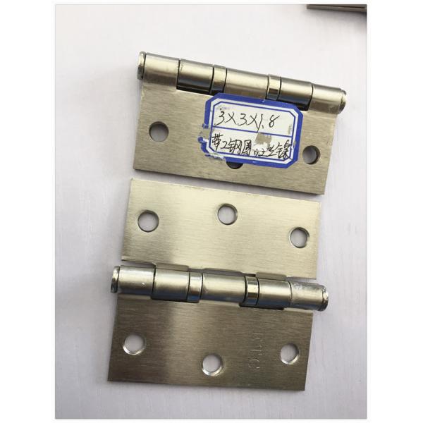 Quality Flat Head 4 Inch Security Door Hinges Ball Bearing Golden Plated for sale