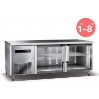 China Refrigerated Work Table For Kitchen 660L Commercial Refrigerator Freezer R134a Fan Cooling factory