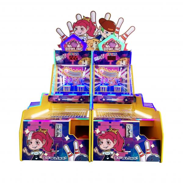 Quality 2 players mini bowling ticket game machine for kid game center, Bowling Big Dunk twims for sale