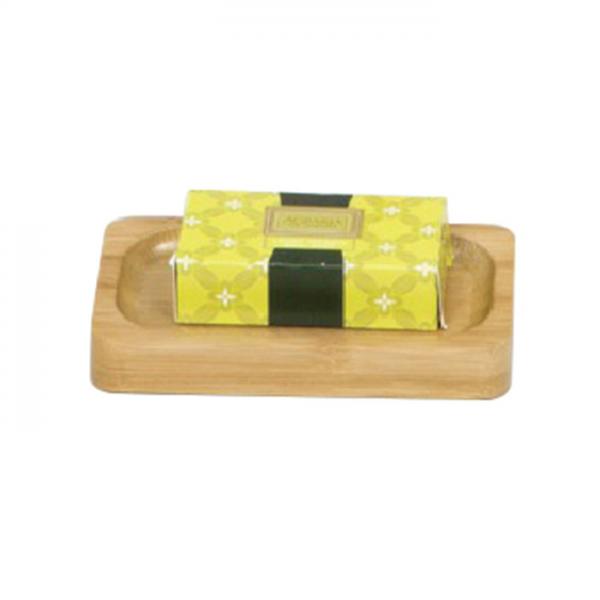 Quality Eco Friendly Hotel Guestroom Resin Collection Bamboo Soap Dish For Bathroom for sale