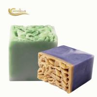 China Sweet Almond Handmade Face Soap / Fresh Scent Soap Bar For Facial Cleaning factory