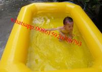 China double tubes pvc tarpaulin inflatable kids swimming pool for sale factory
