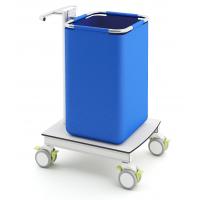 China Compact Laminate 4 Castors 685MM Medical Waste Trolley factory