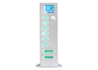 China Cell Phone Recharge Station with LCD Touch Screen , 8 Lockers Battery Charging Stations Kiosk factory
