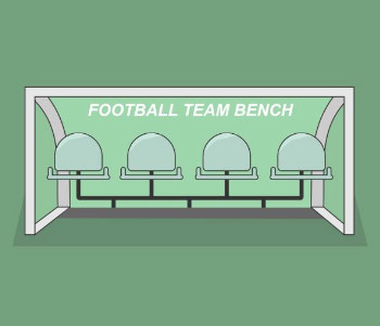 Quality OEM Outdoor Stadium Seating , Football Team Shelters With EN 12727 Certificate for sale