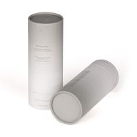 Quality OEM White Cosmetic Cardboard Tube Packaging with Silk Screen Printing for sale