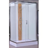 Quality 1200x800x2150mm Rectangular Shower Cabins With Bamboo for sale