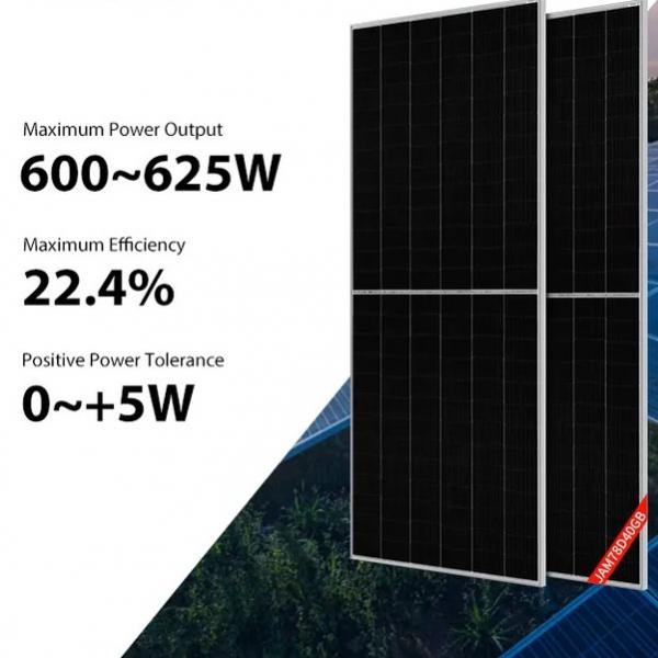 Quality 610W 615W JA Solar Panel 600W 605W 620W 625W Half Cut Solar Cell With Anti PID for sale