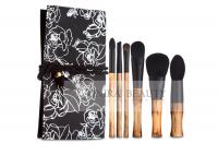 China Luxury Limited Collection Natural Makeup Brushes With Elegant Original Bamboo Handle factory